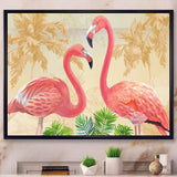 Gold Glam Flamingos