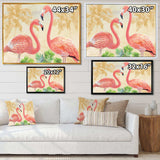 Gold Glam Flamingos