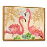 Gold Glam Flamingos