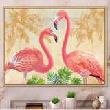 Gold Glam Flamingos