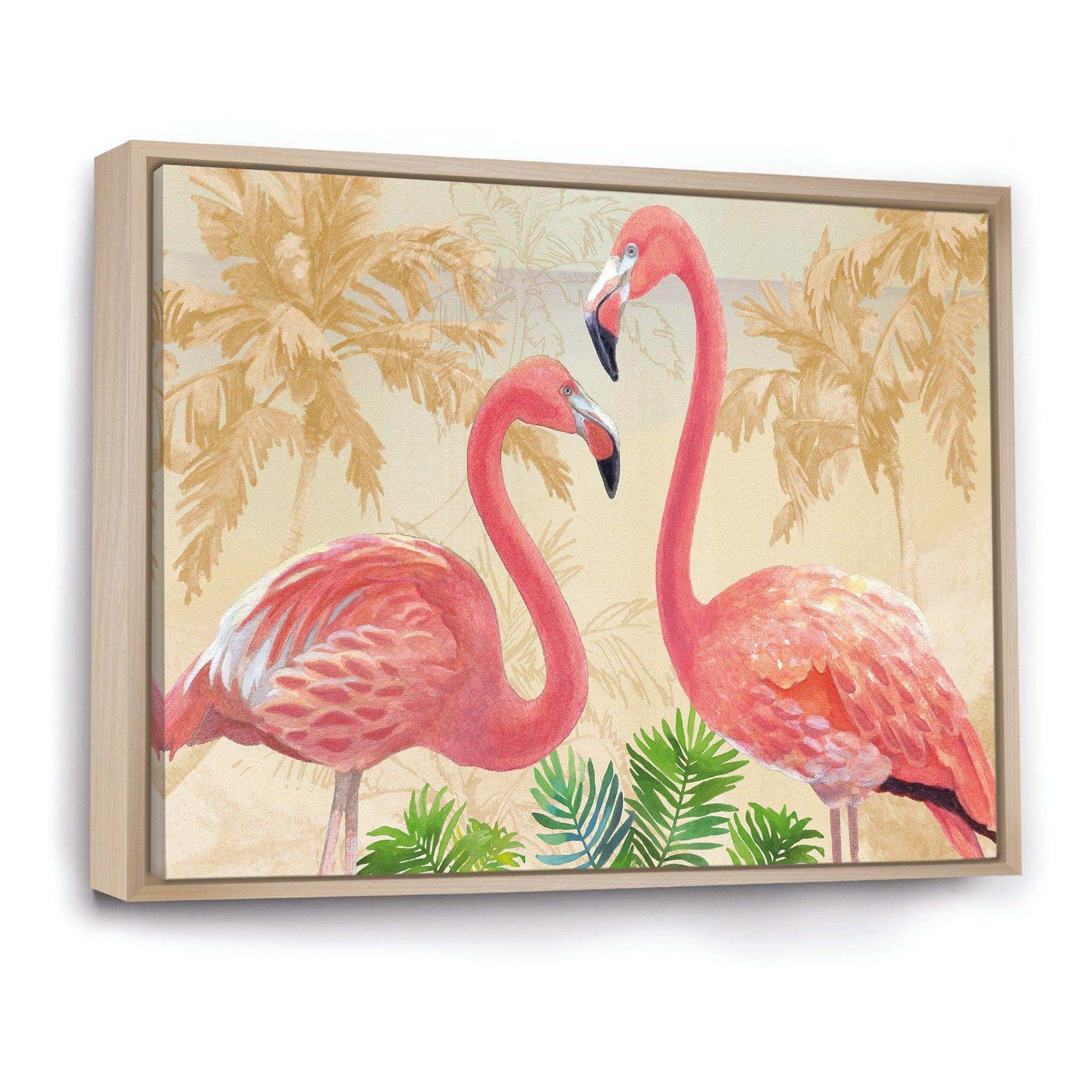 Gold Glam Flamingos