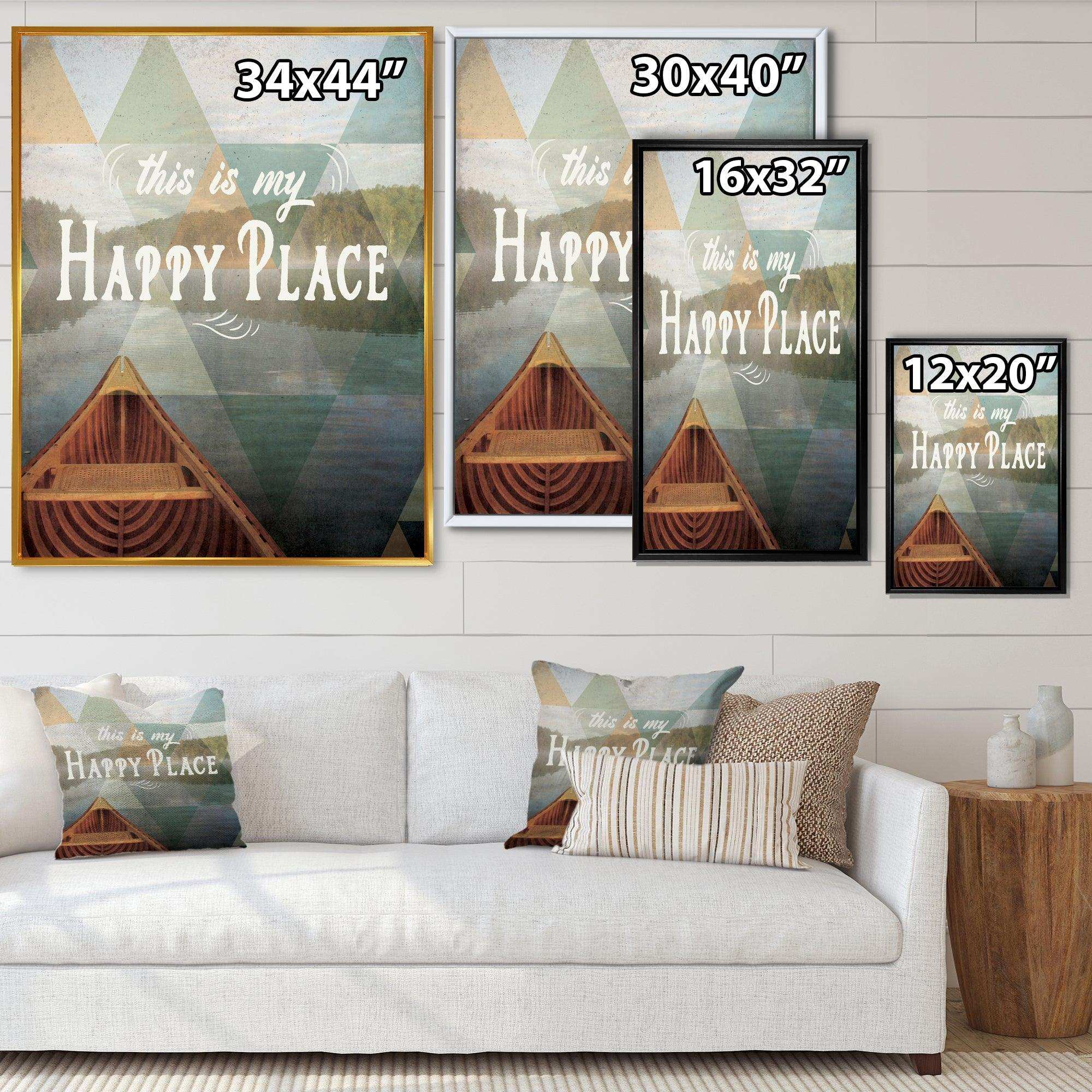 Lake House Happy Quote