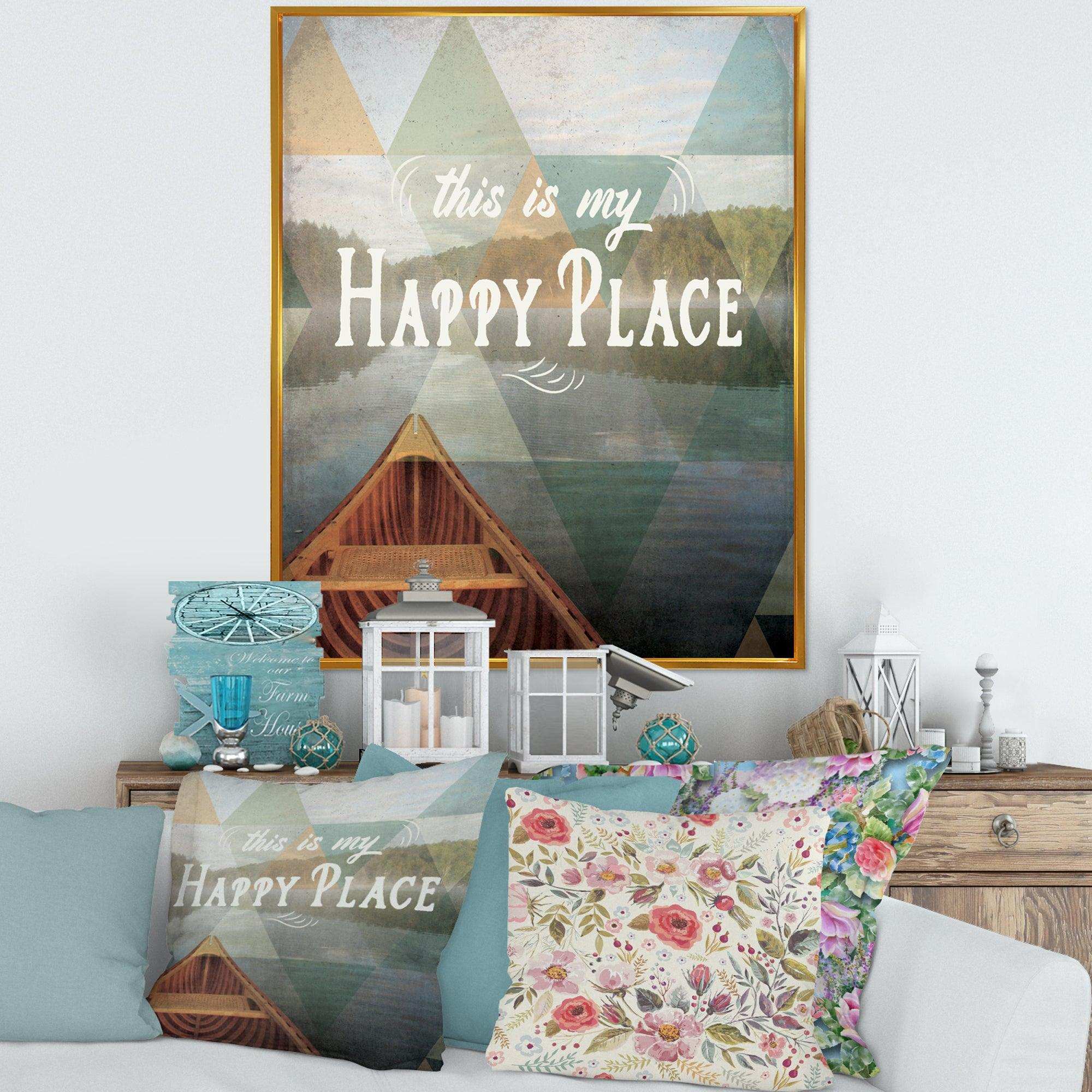 Lake House Happy Quote