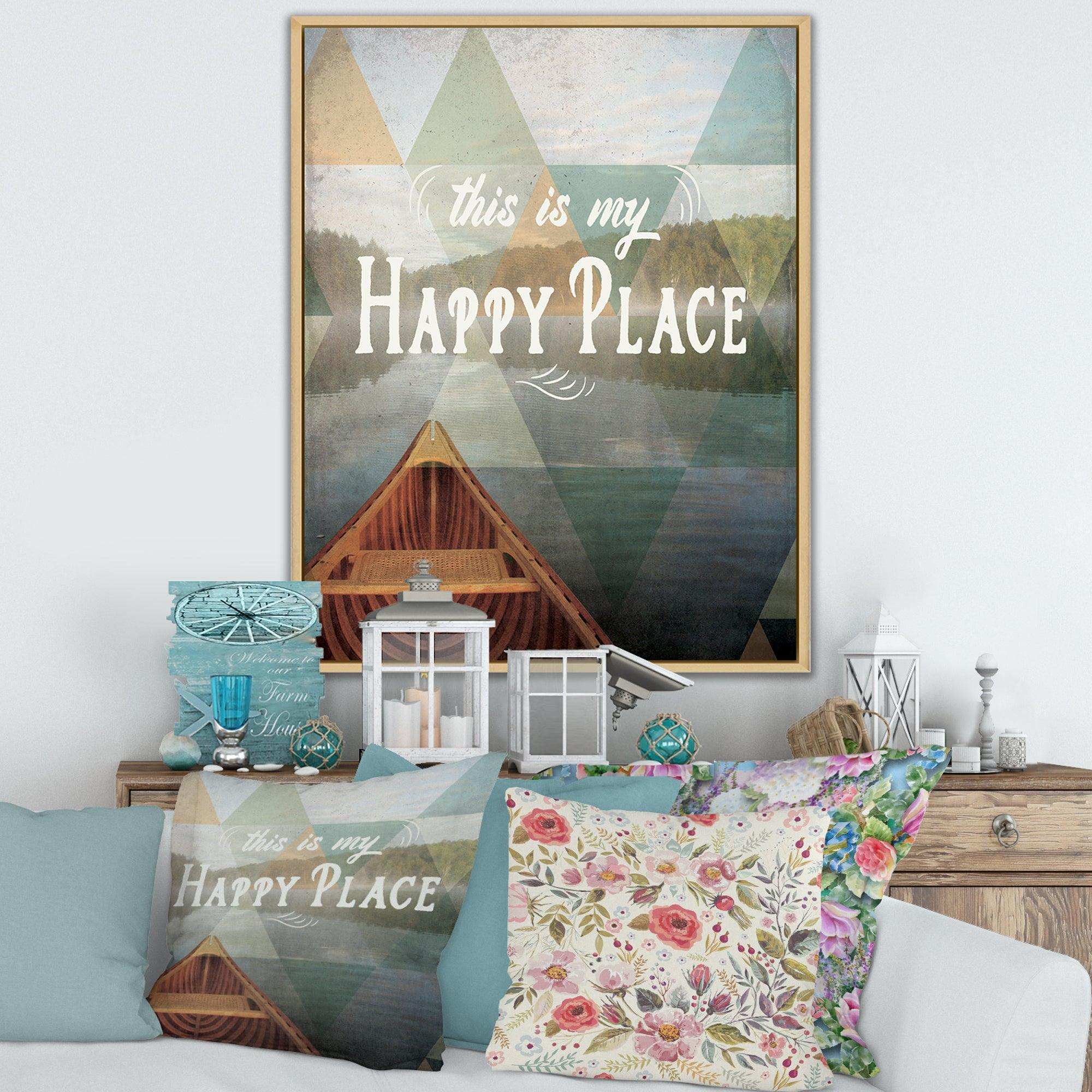 Lake House Happy Quote