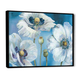 White Flower on Blue II