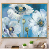 White Flower on Blue II