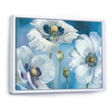 White Flower on Blue II