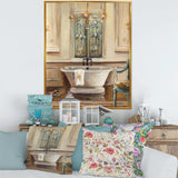 Vintage Paris Bathtub Painting