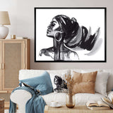 Monochrome Portrait of African American Woman IV