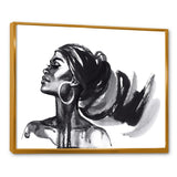 Monochrome Portrait of African American Woman IV