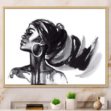 Monochrome Portrait of African American Woman IV