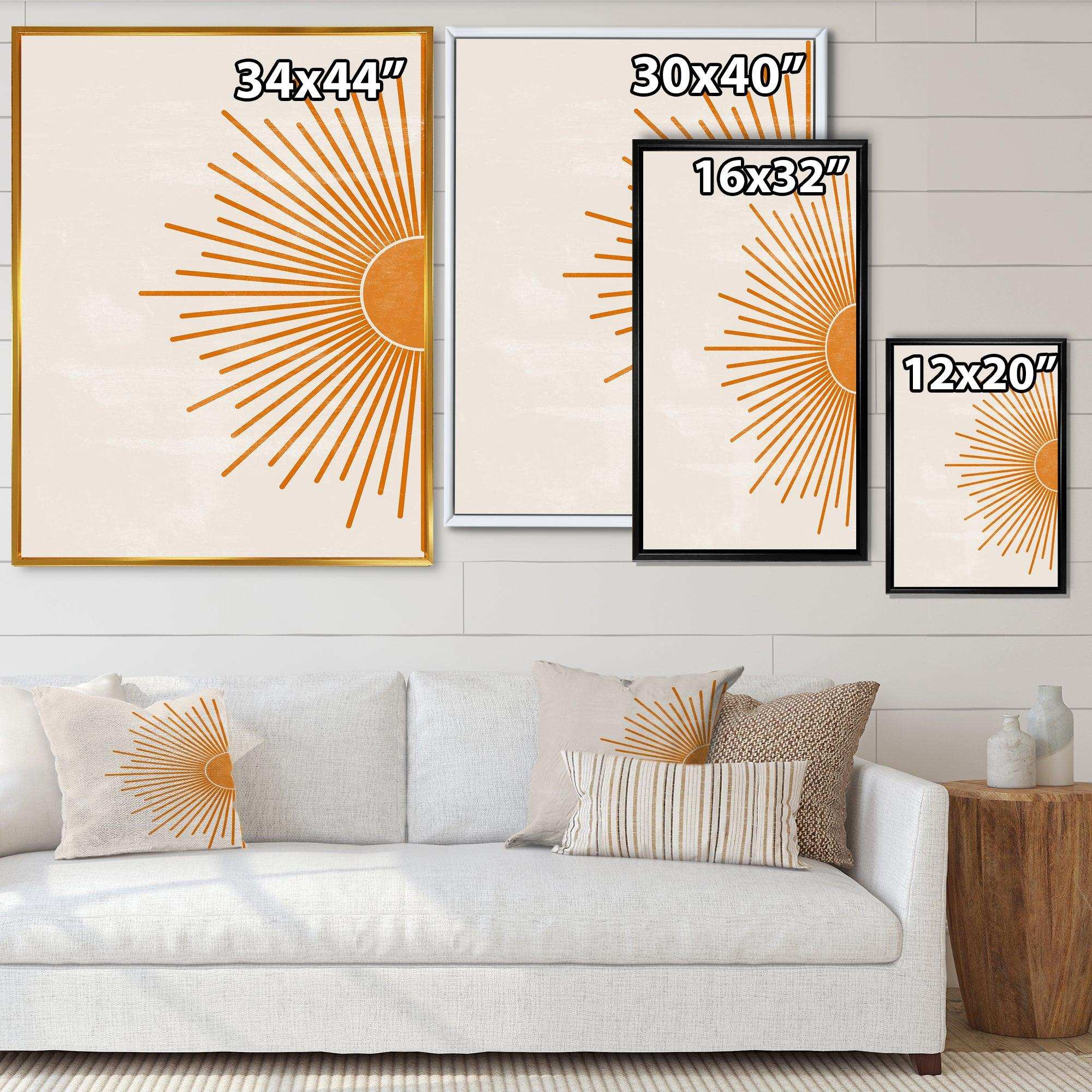 Orange Sun Print I