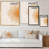 Orange Sun Print I