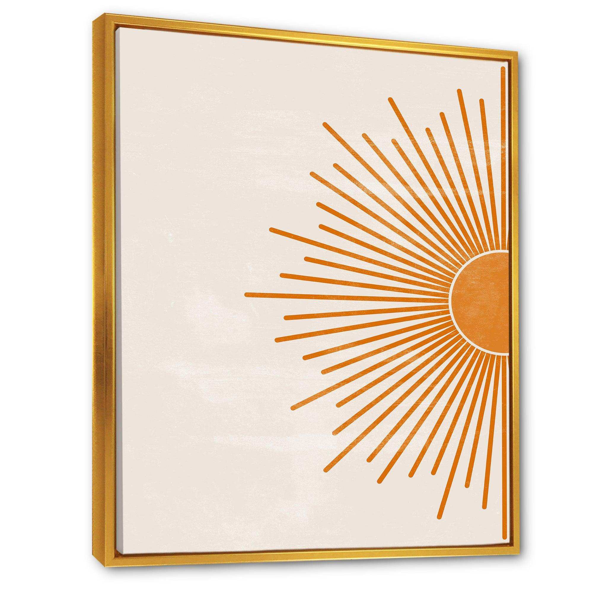 Orange Sun Print I