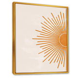 Orange Sun Print I