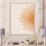 Orange Sun Print I