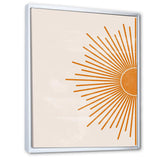 Orange Sun Print I