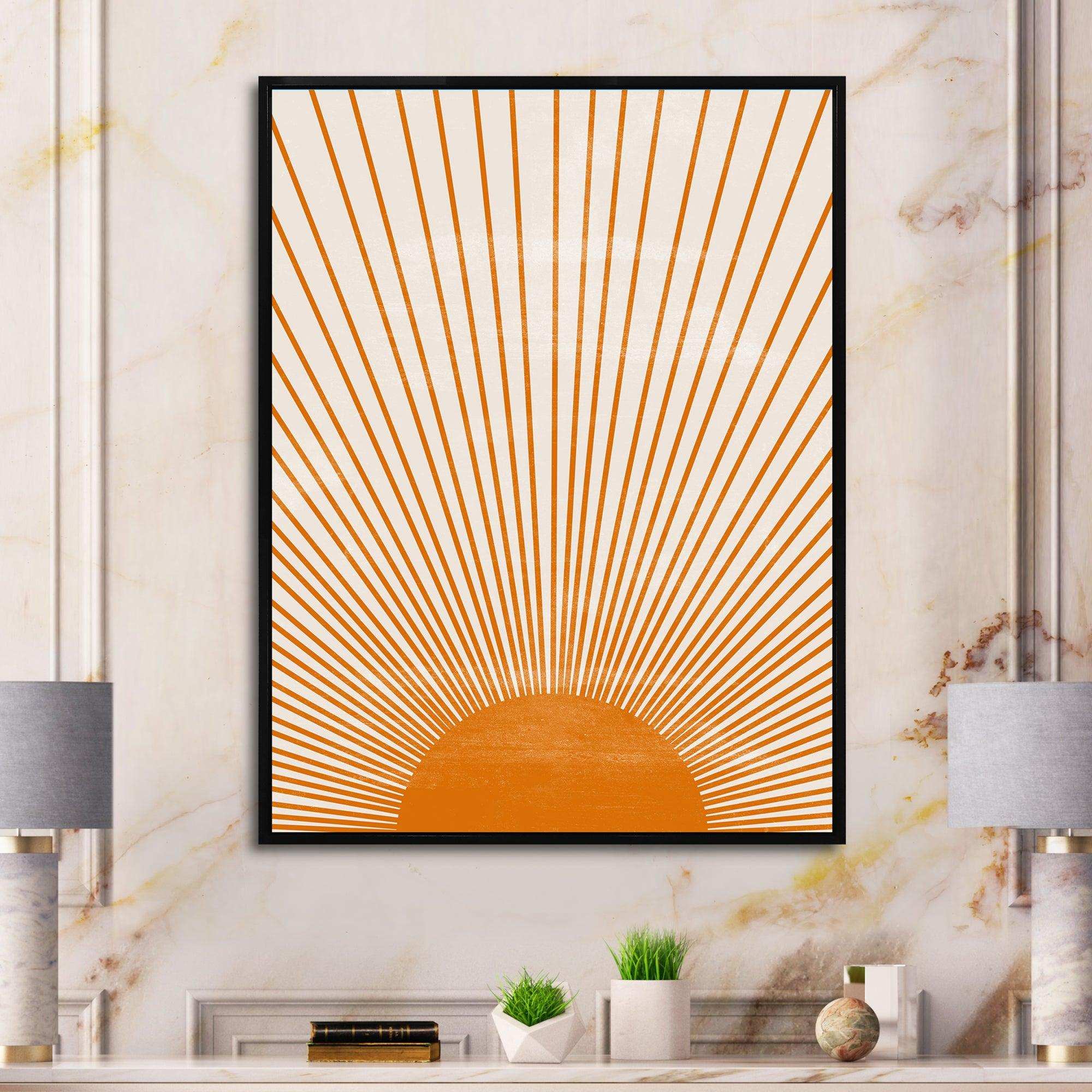Orange Sun Print III