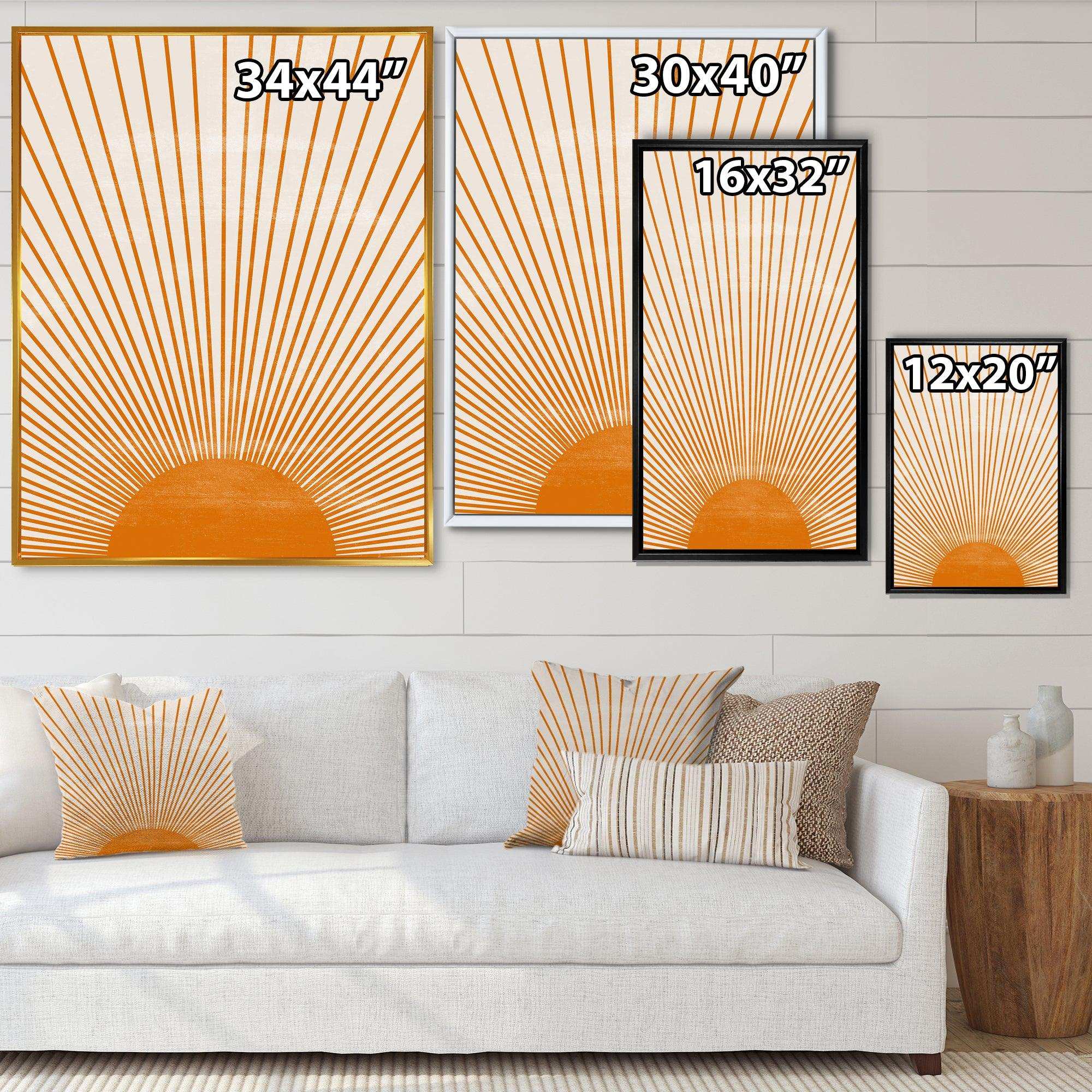 Orange Sun Print III