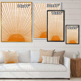 Orange Sun Print III