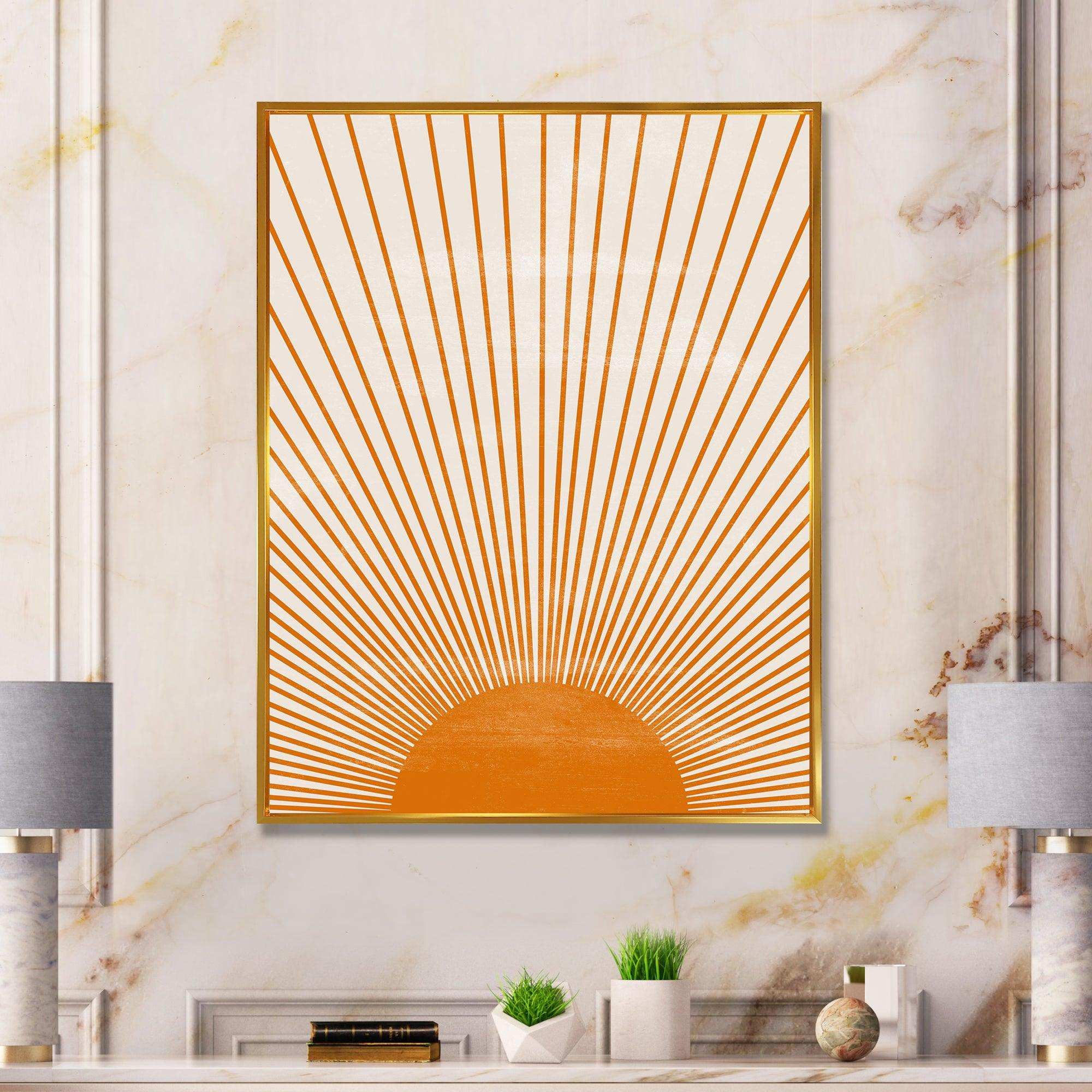 Orange Sun Print III