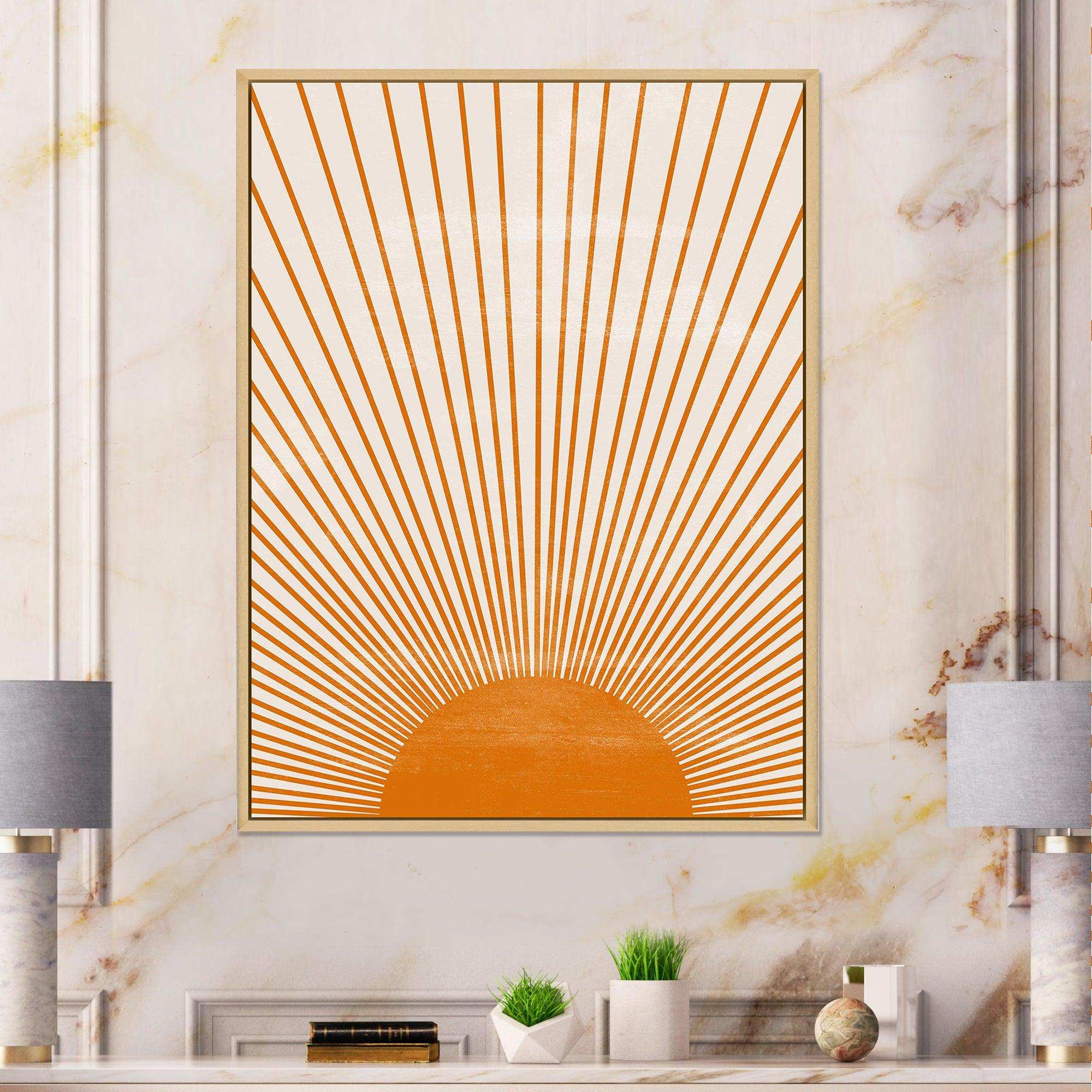 Orange Sun Print III