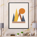 Mountain Abstract and Sun