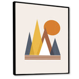 Mountain Abstract and Sun