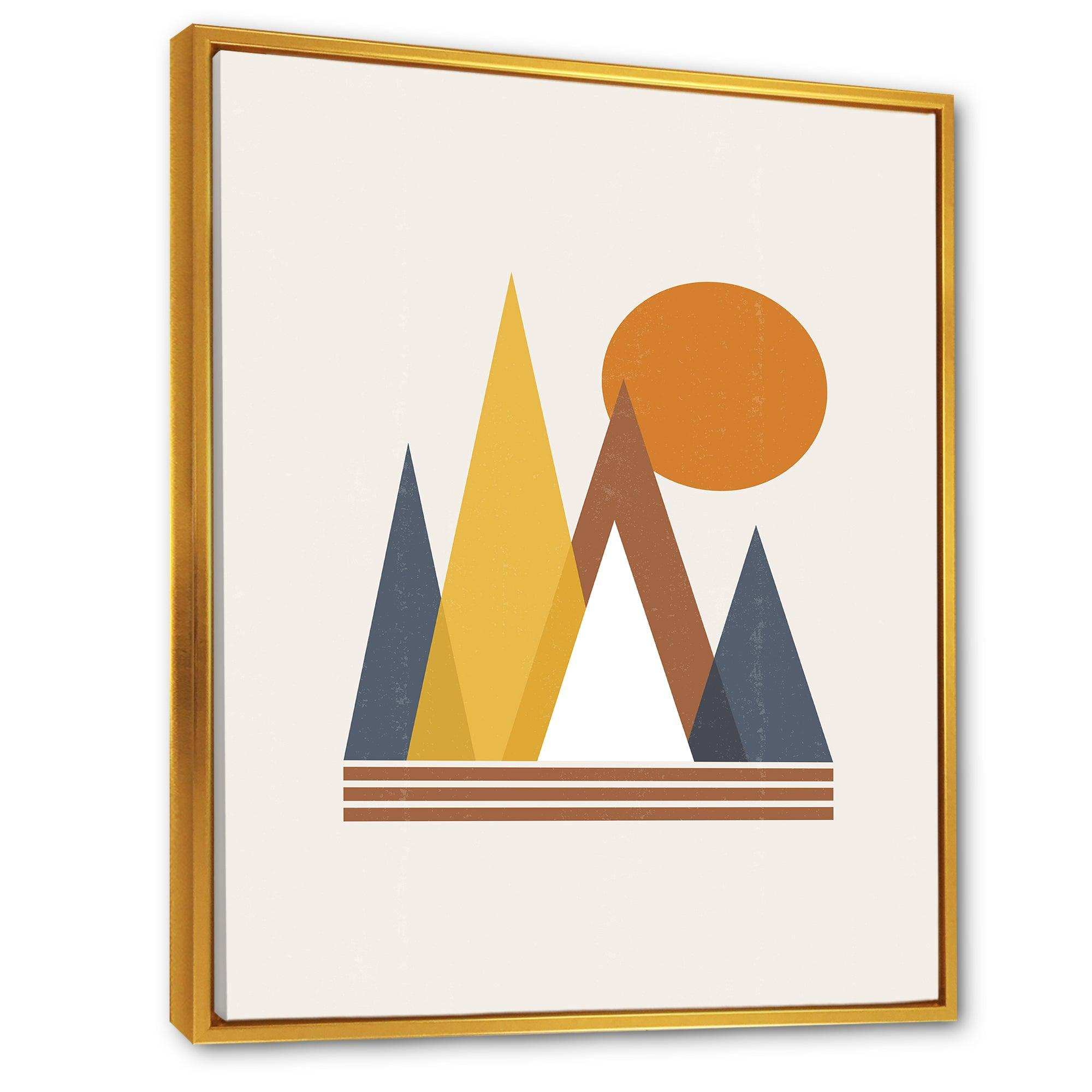 Mountain Abstract and Sun