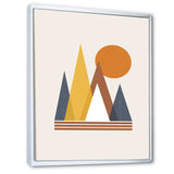 Mountain Abstract and Sun