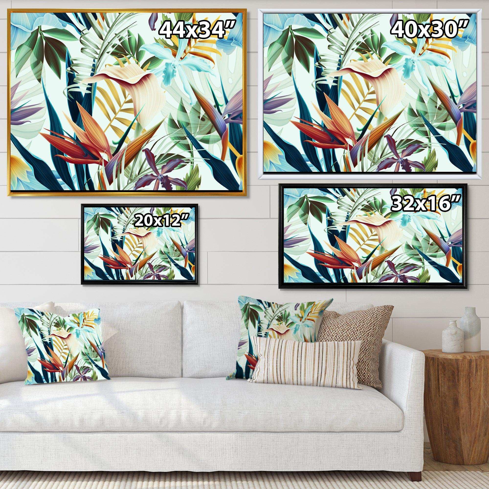 Tropical VIntage Flowers I