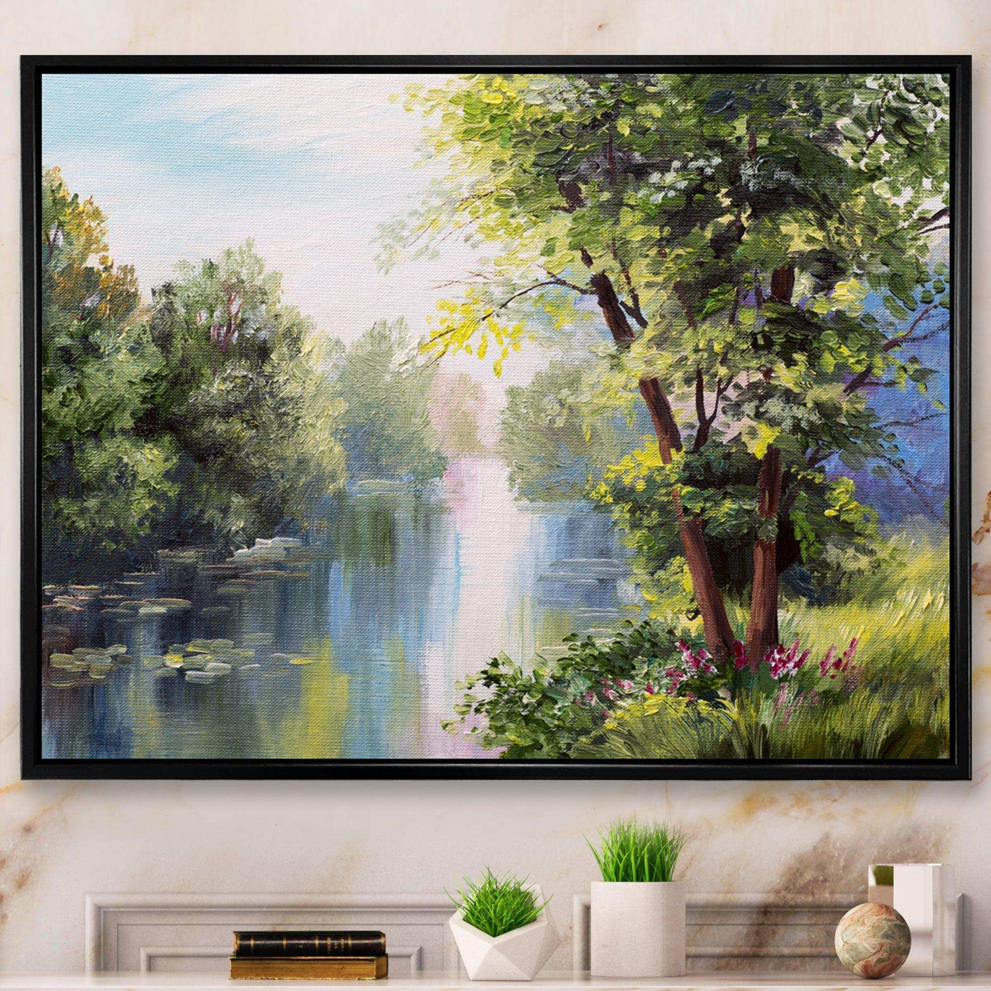 Landscape - Lake In The Forest Summer Day