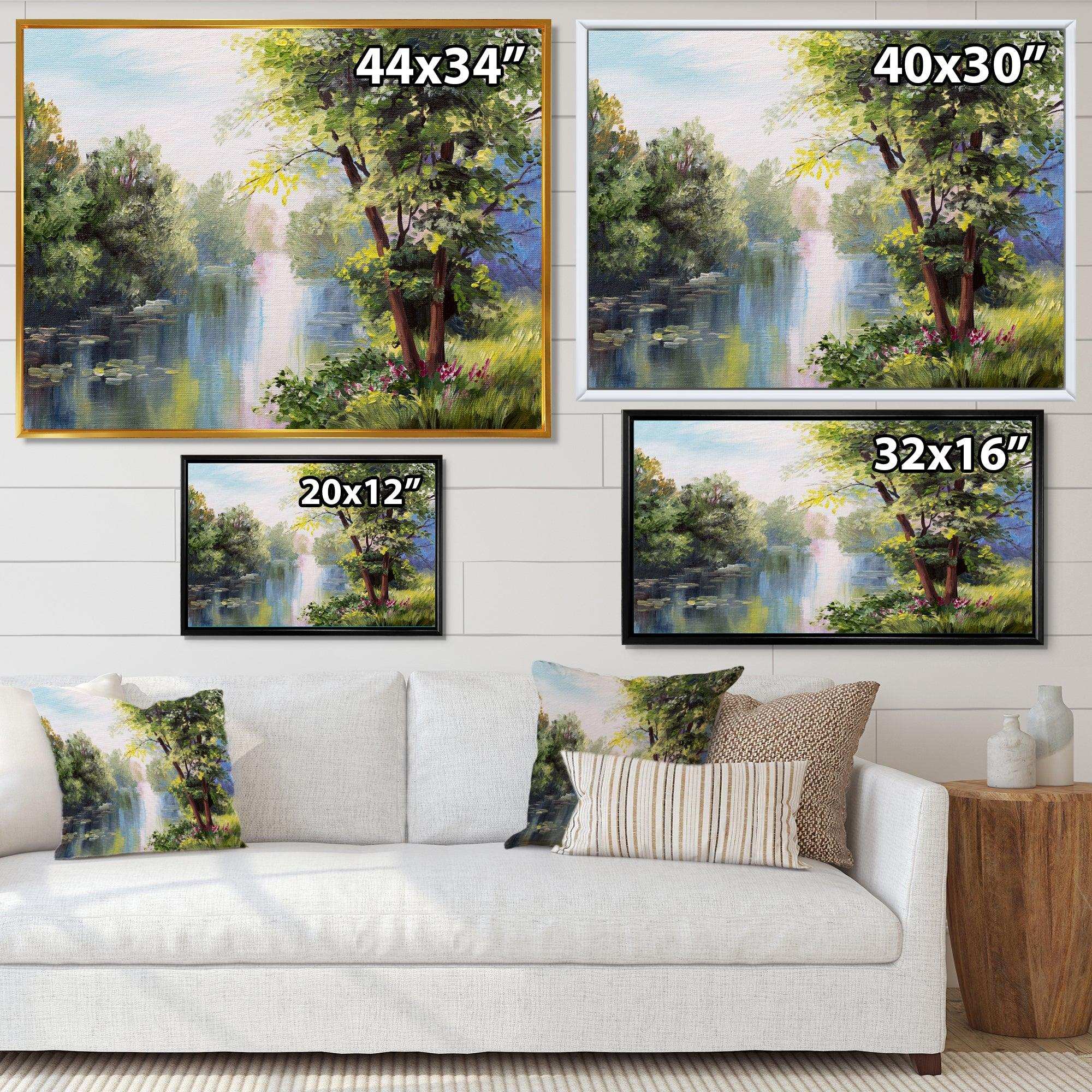 Landscape - Lake In The Forest Summer Day