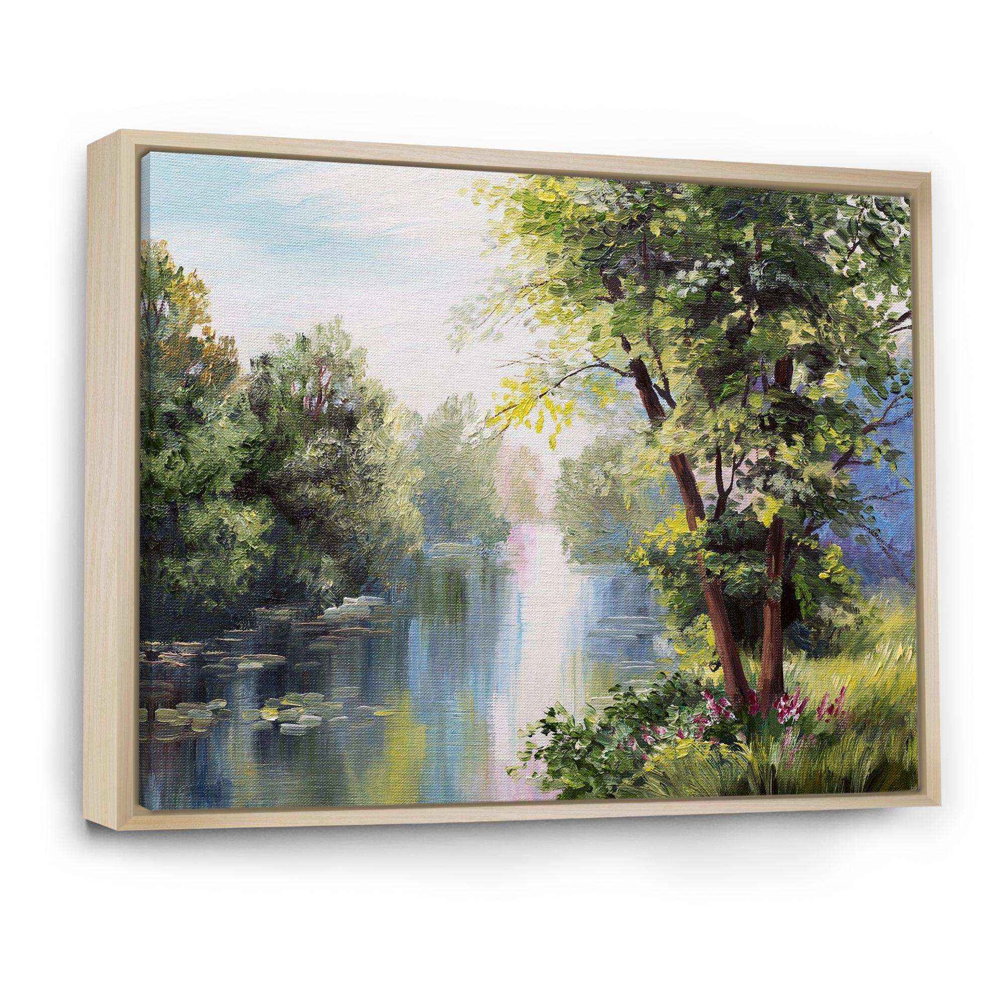 Landscape - Lake In The Forest Summer Day