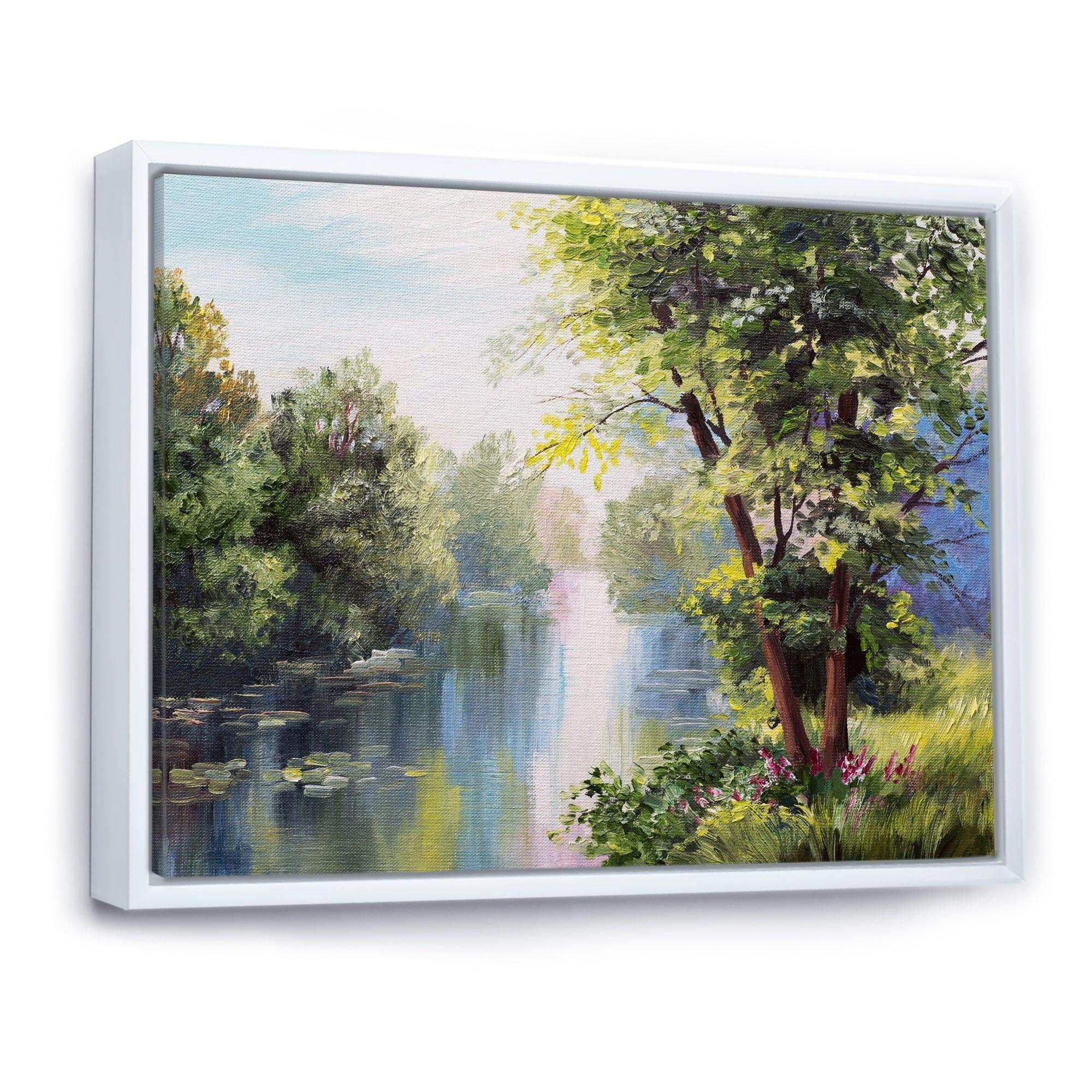 Landscape - Lake In The Forest Summer Day