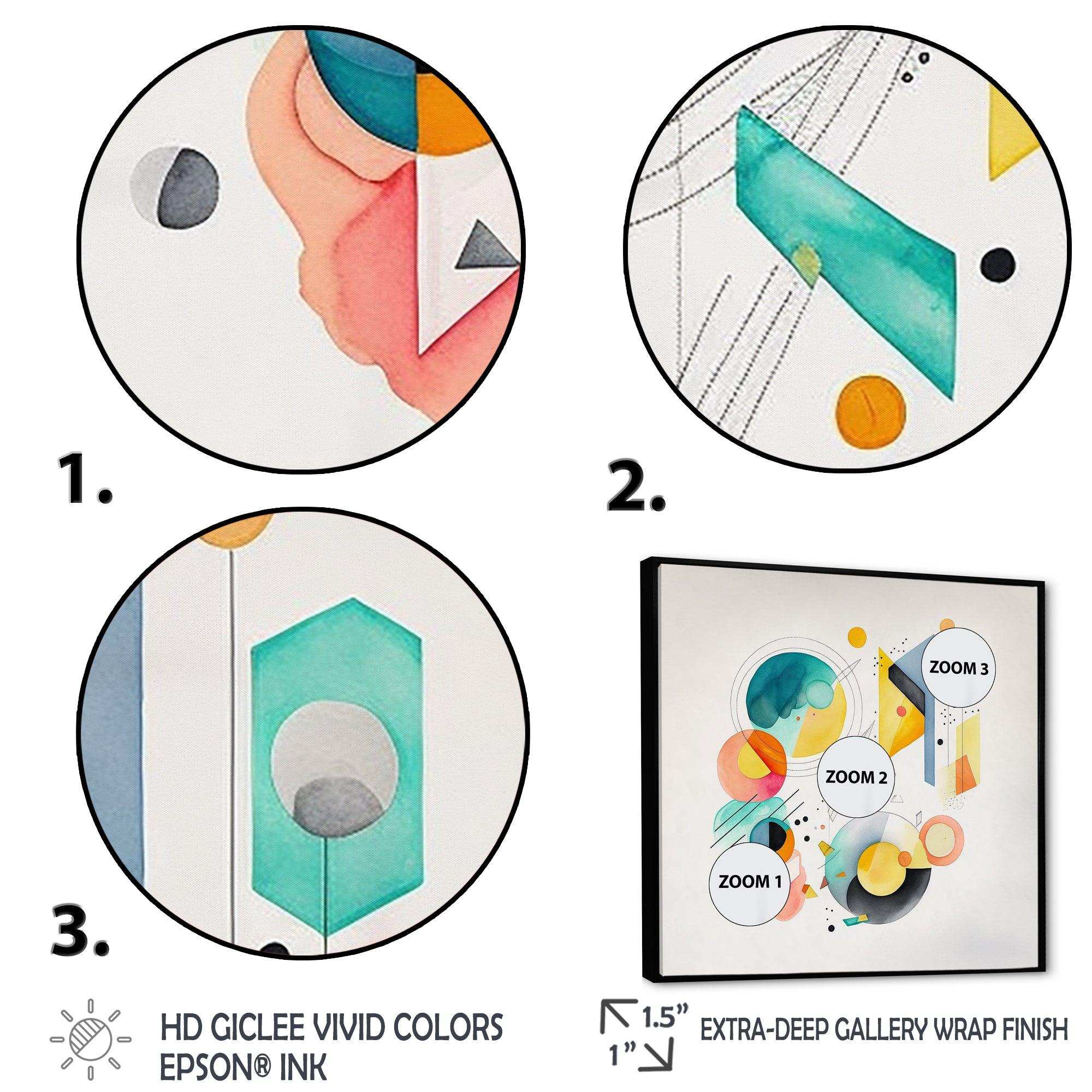 Multi-Color Circular Abstract I