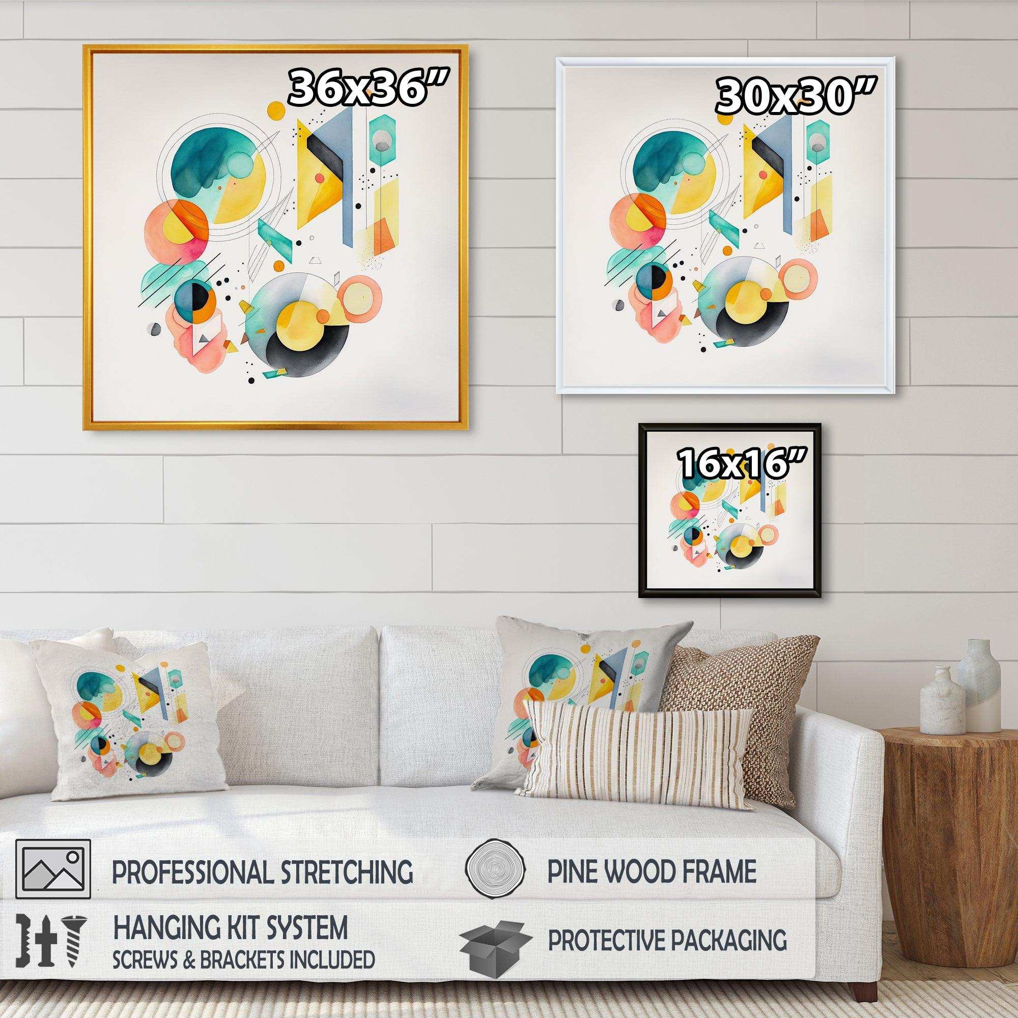 Multi-Color Circular Abstract I