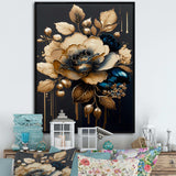 Blue And Gold Camellia I