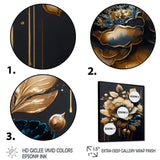 Blue And Gold Camellia I