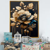 Blue And Gold Camellia I