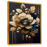 Blue And Gold Camellia I