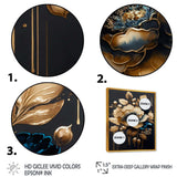 Blue And Gold Camellia I