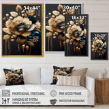 Blue And Gold Camellia I