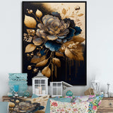Blue And Gold Camellia II