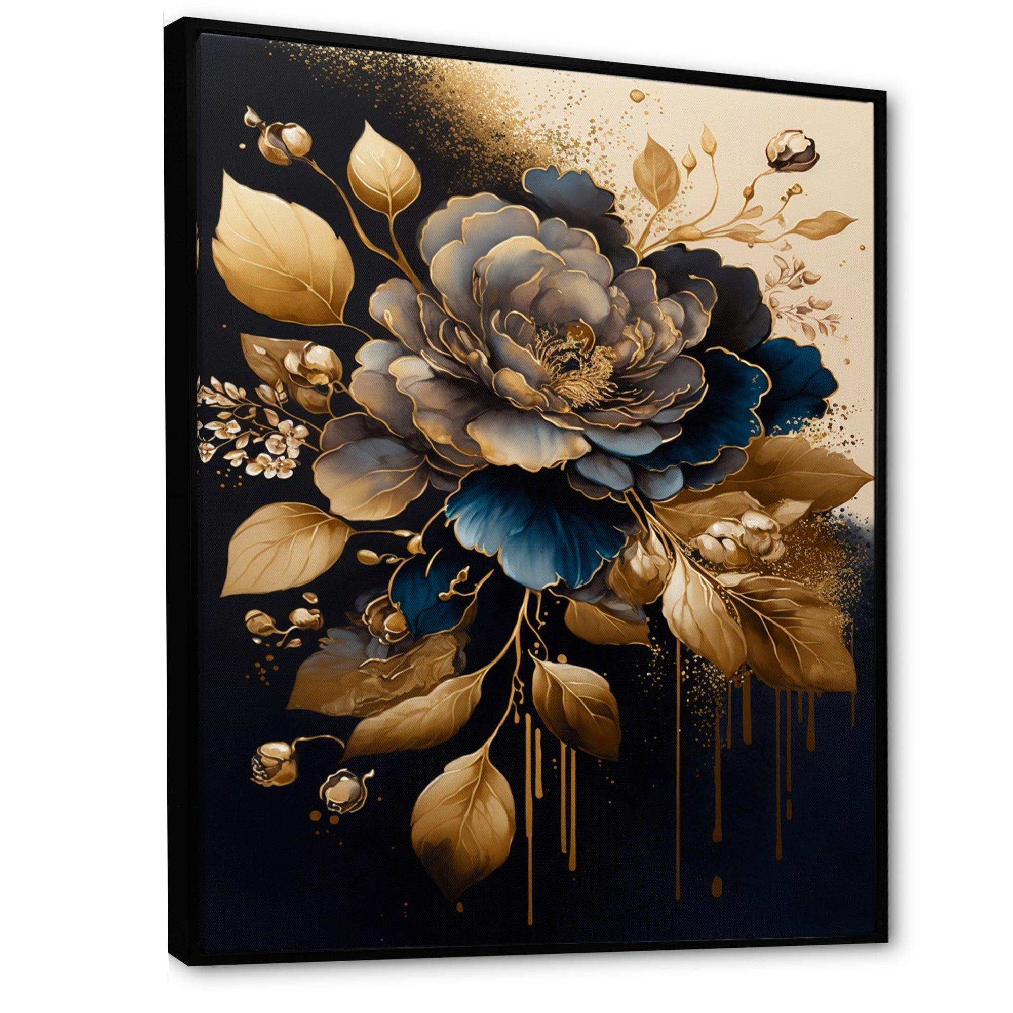 Blue And Gold Camellia II