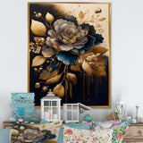Blue And Gold Camellia II