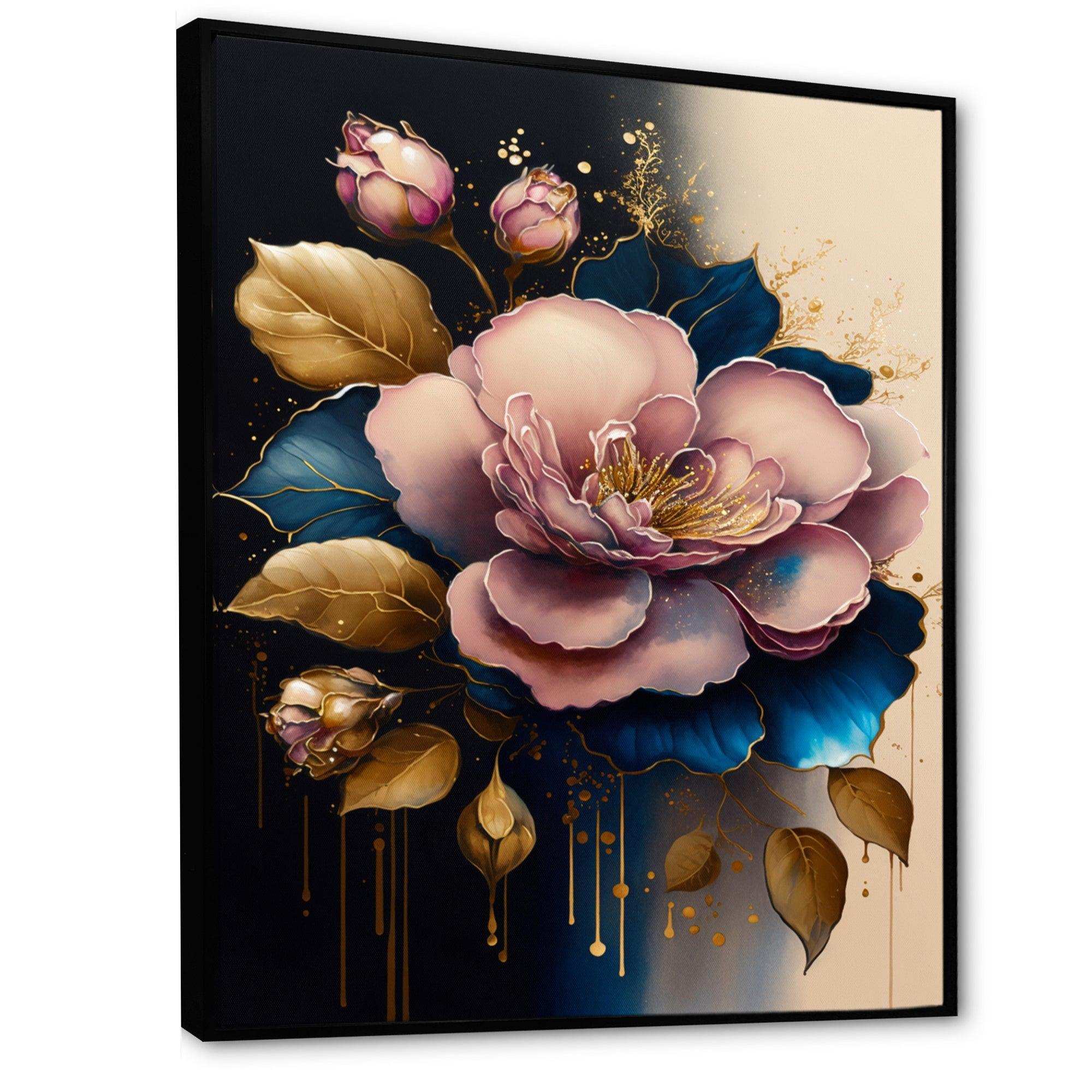 Deep Pink Camellia Floral Design I
