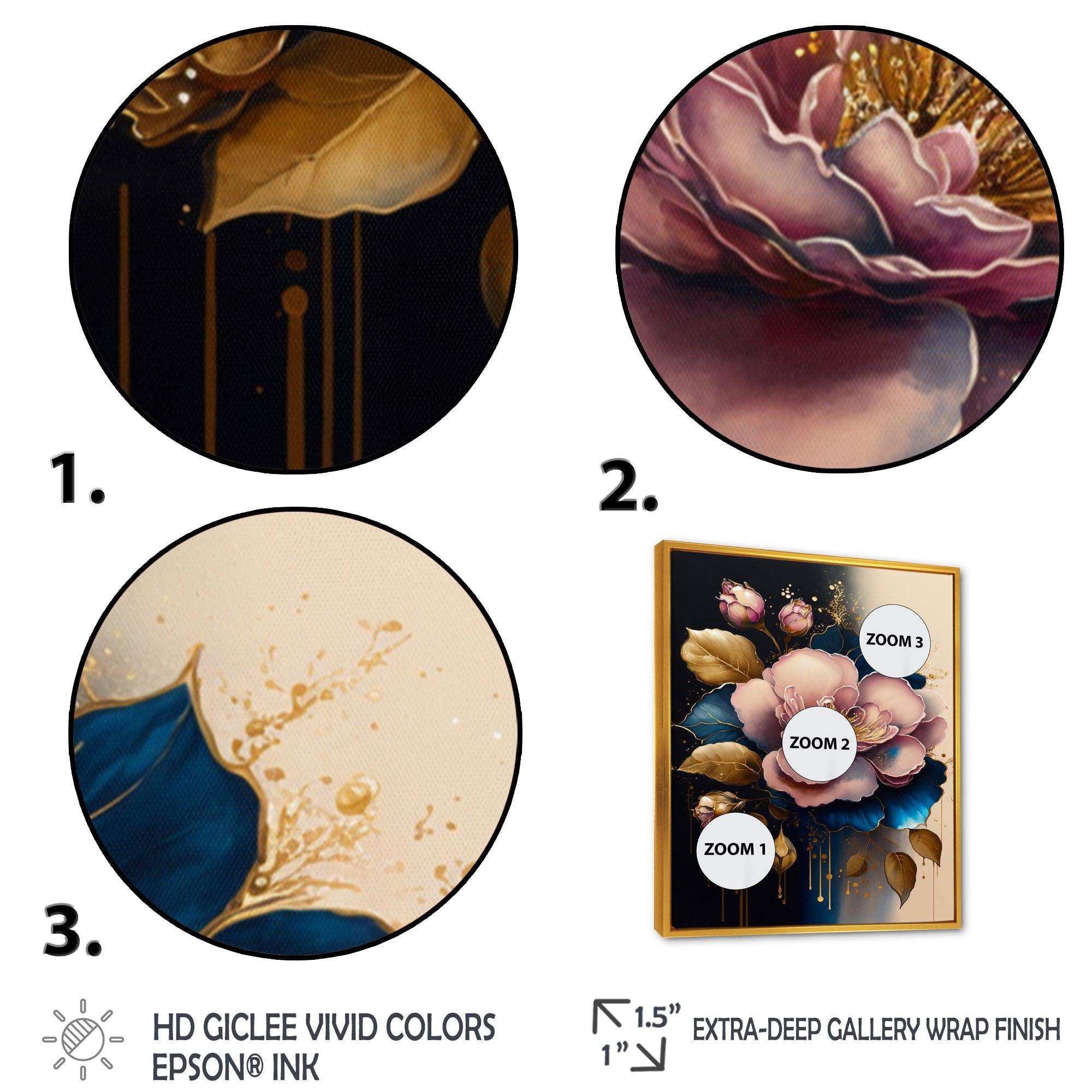 Deep Pink Camellia Floral Design I