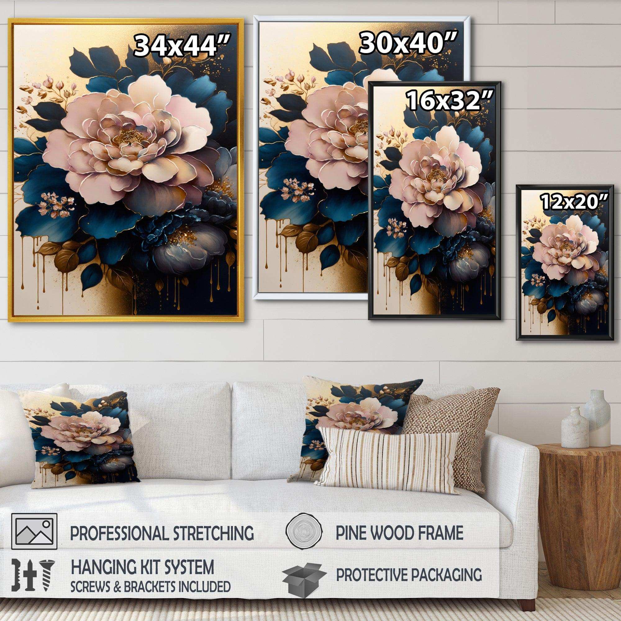 Deep Pink Camellia Floral Design II