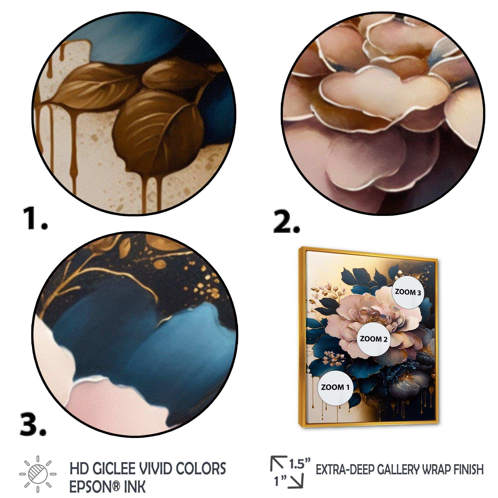 Deep Pink Camellia Floral Design II